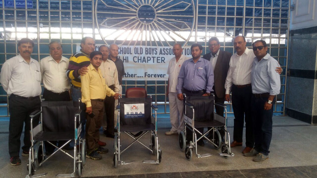 Wheelchair Distribution by Delhi SOBA